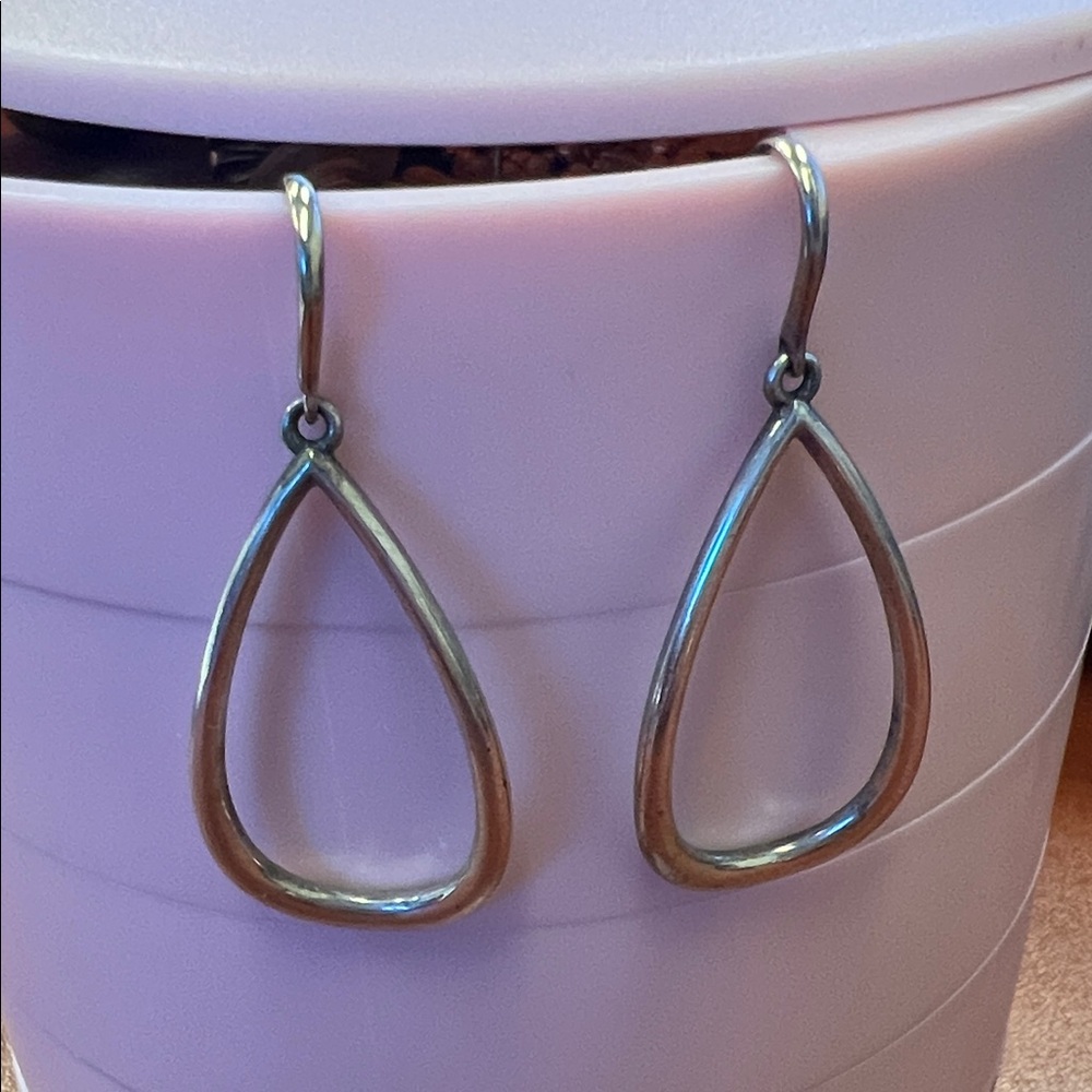 TIFFANY & CO 925 Silver Petal Drops Earrings (W)